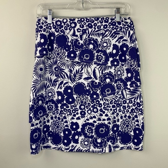 J.McLaughlin Navy white floral Catalina Cloth size S - Picture 2 of 10